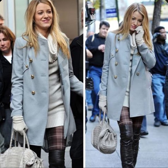 NWT Blue Trenchcoat - Picture 3 of 12